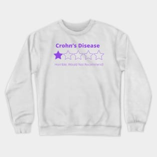 Crohn’s Disease 5 star rating Crewneck Sweatshirt